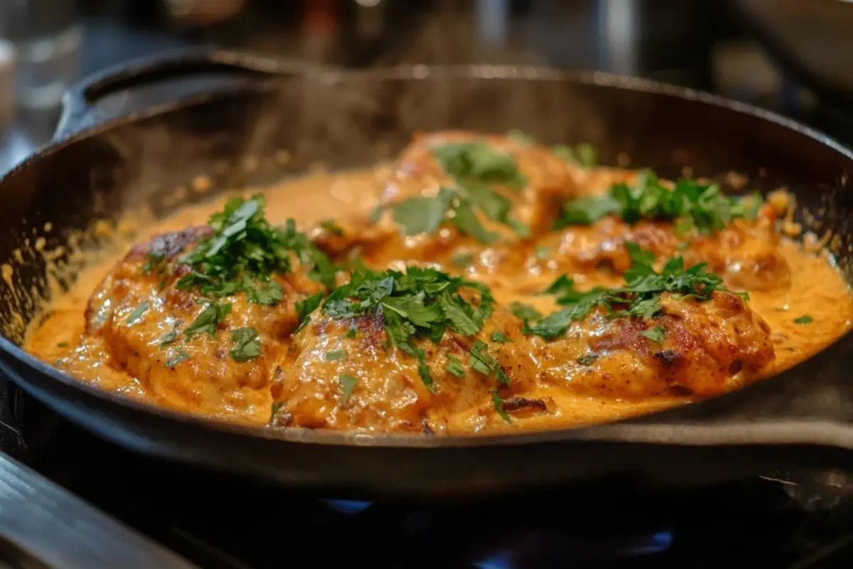 chicken and butter