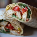 Chicken Bell Pepper Ranch Burritos