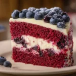 Blueberry Velvet Cake