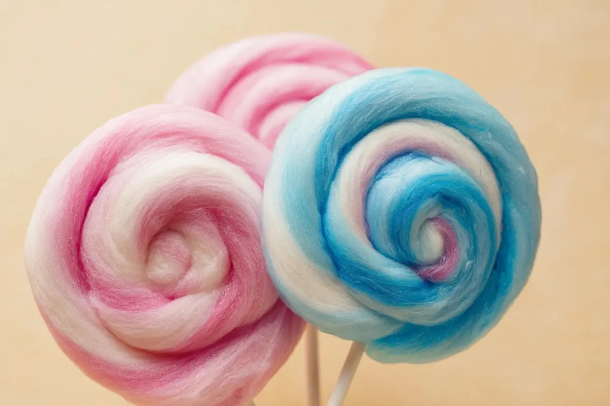 Cotton Candy Swirl Candy Apples