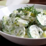Creamy Cucumber Salad with Greek Yogurt Dressing