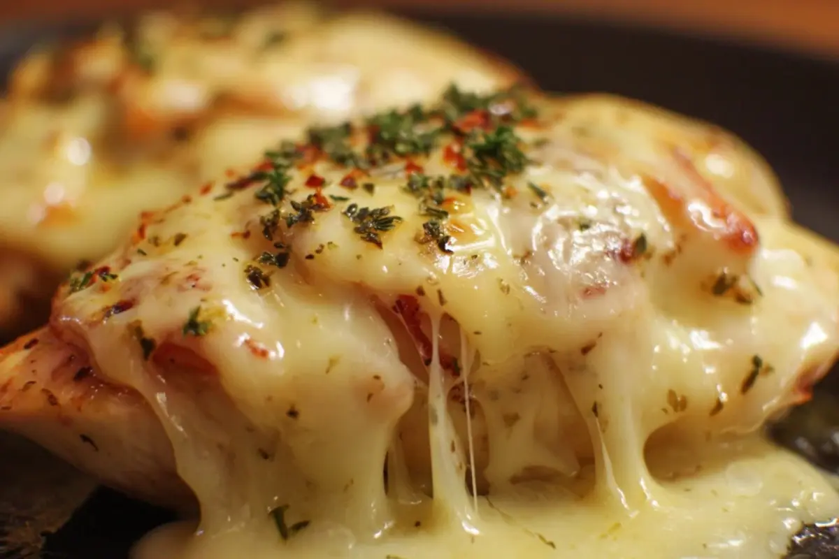 Ooey-Gooey Cheesy Garlic Chicken