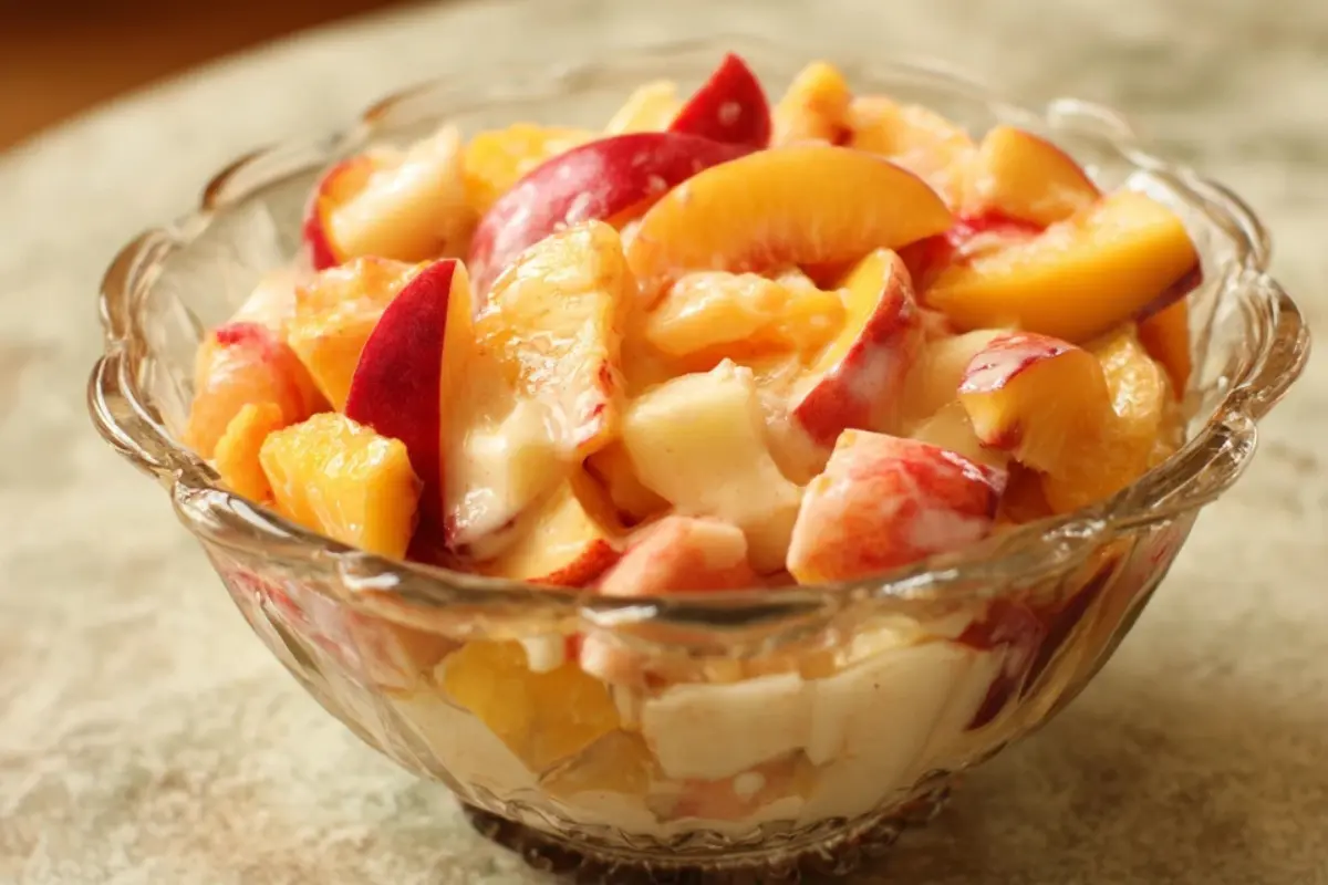 Summer Peach Fruit Salad