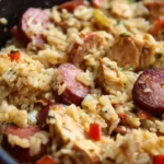 Cajun Sausage and Rice Skillet