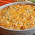 Cheesy Crock Pot Buffalo Chicken Dip