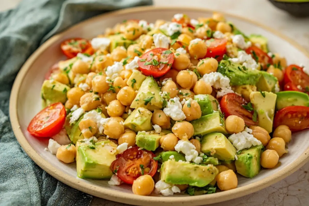 Chickpea-Feta-Avocado-Salad