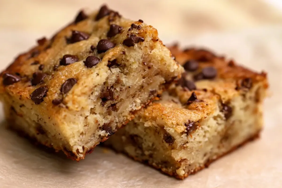 Chocolate Chip Banana Bread Bars