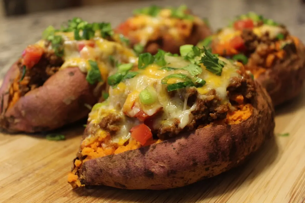 Easy Taco Stuffed Sweet Potatoes
