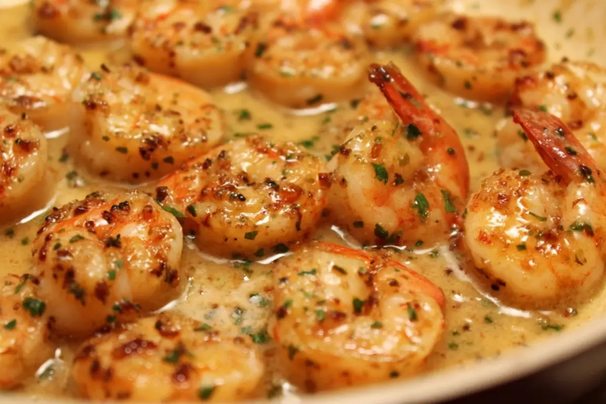 Honey-Garlic-Butter-Shrimp-Skillet