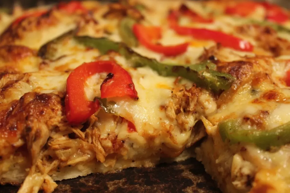 Loaded Chicken Fajita Quesadilla Bake