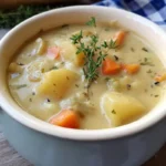 One Pot Creamy Vegetable Soup