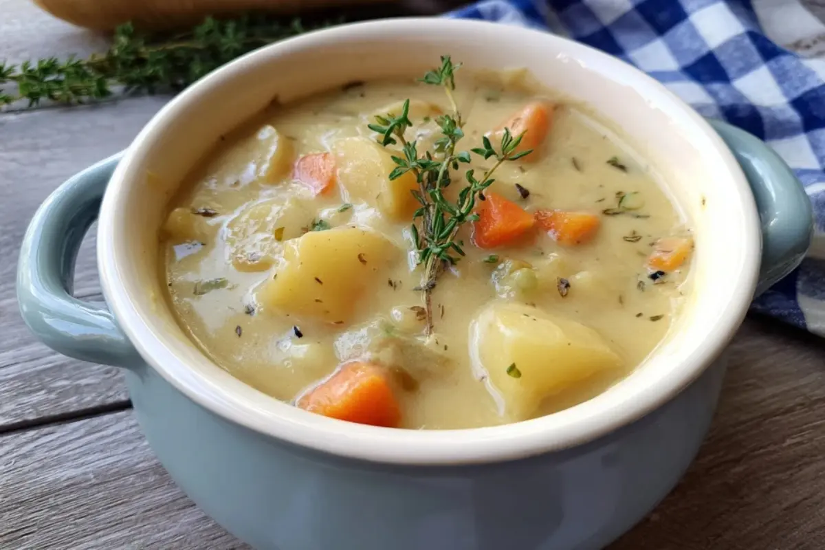 One Pot Creamy Vegetable Soup