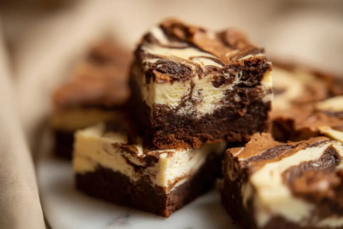 Pumpkin Spice Cheesecake Swirl Brownies