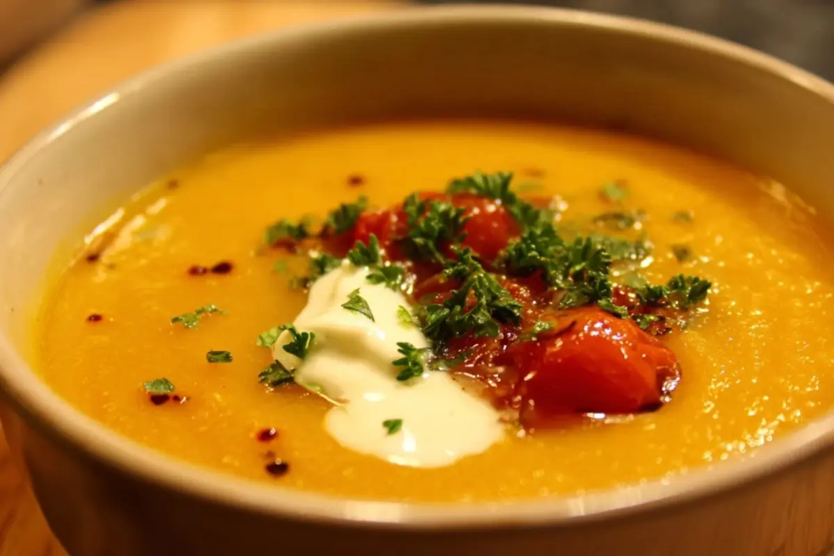 Roasted Vegetable Soup Smooth and Creamy