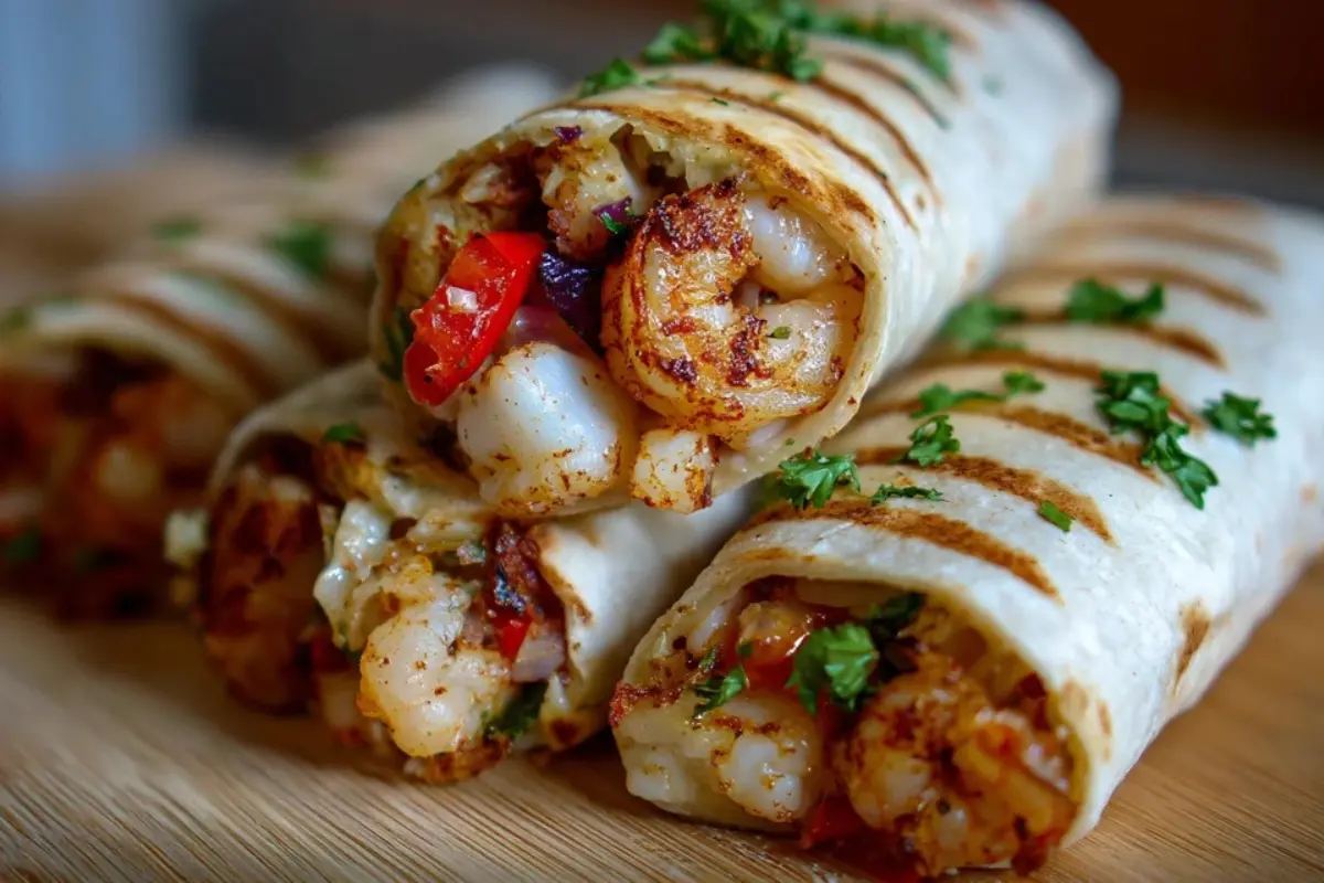 Shrimp-Crab Fajita Roll-Up Bombs