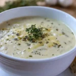 Cheddar Garlic Herb Potato Soup