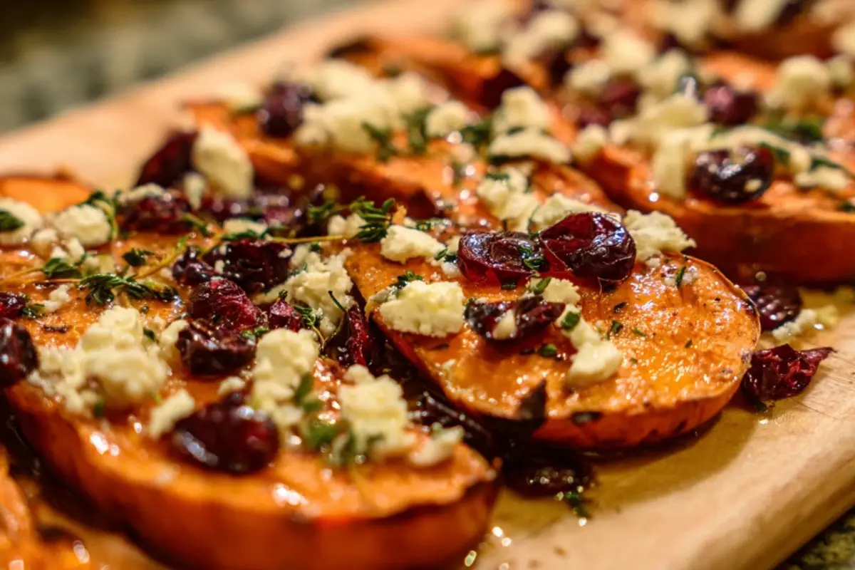 Honey-Roasted-Sweet-Potatoes-with-Cranberries-and-Feta