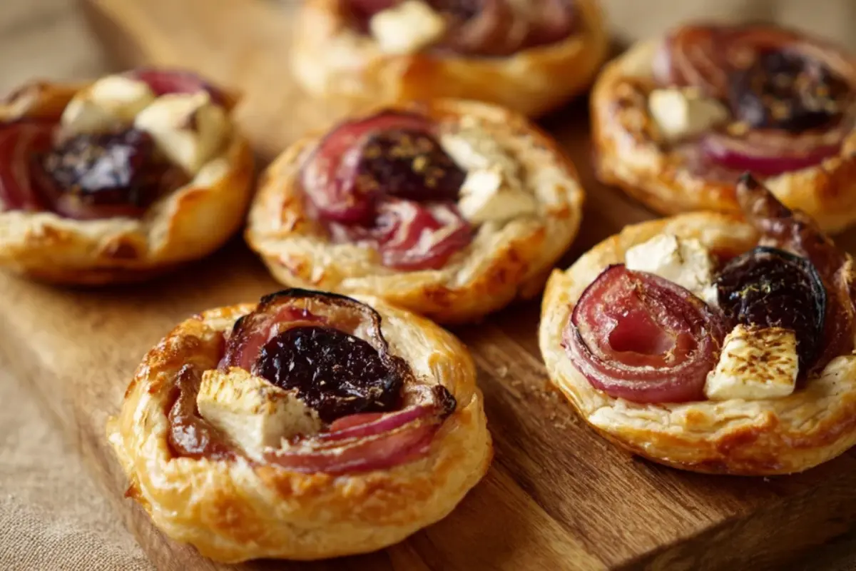 Puff-Pastry-Tartlets-with-Camembert-Red-Onion-Jam
